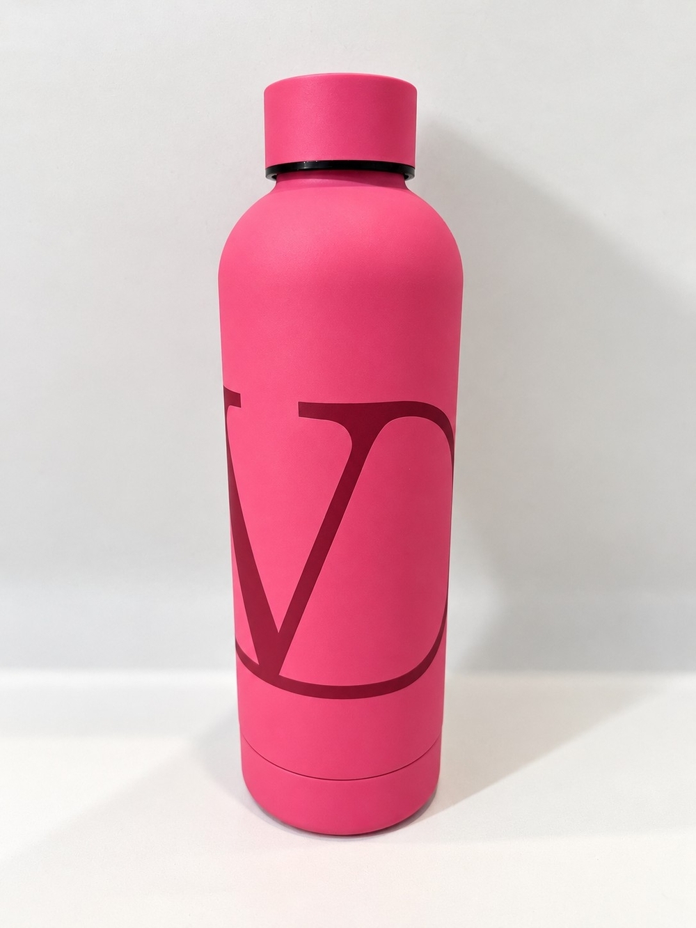 Valentino Pink Stainless Steel Water Bottle VLogo Designer Bottle